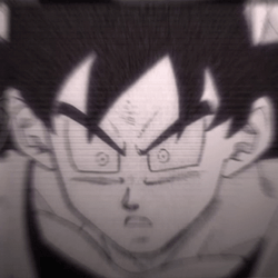 Goku Manga Face Off GIF