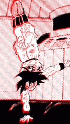 Goku Manga Training  GIF