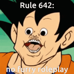 Goku No Furry Roleplay Sigma Face Meme GIF