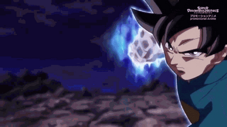 Goku Punching Vegeta Ultra Ego On Stomach GIF