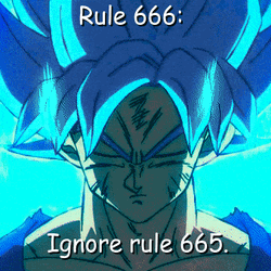 Goku Rule 666 GIF