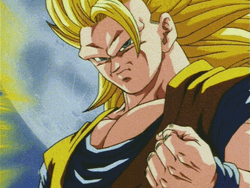 Goku Ssj3 Angry Eyes Clinched Fist GIF