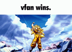 Goku Ssj3 Vfan Wins GIF
