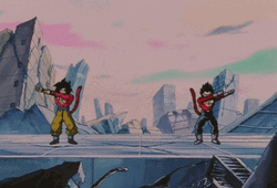 Goku Ssj4 Fight With Alien Invader GIF