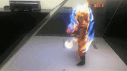 Goku Super Saiyan Action Figure GIF