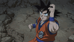 Goku Super Saiyan Blue Transform GIF