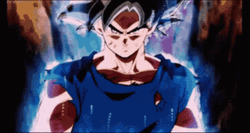 Goku Super Saiyan Blue Walking GIF