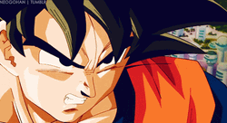 Goku Super Saiyan Hair Color Change GIF