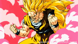 Goku Super Saiyan Long Blonde Hair GIF