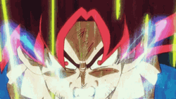 Goku Super Saiyan Red Eyes GIF