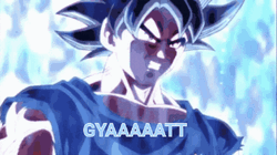 Goku Transformation Ultra Instinct Roar GIF