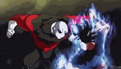 Goku Vs Jiren Back And Forth Punches GIF