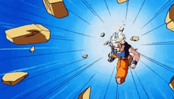 Goku Vs Vegeta Fight GIF