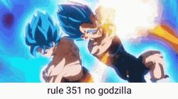 Goku Vs Vegeta Kamehame Wave GIF