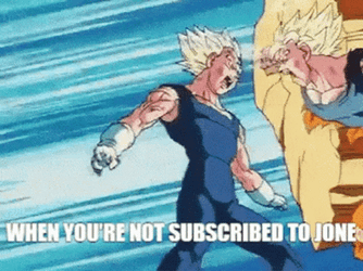 Goku Vs Vegeta Not Subscribed To Jone GIF