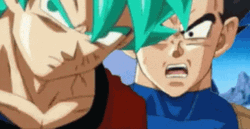Goku Vs Vegeta One Punch GIF