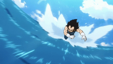 Goku Vs Vegeta Punch And Kick GIF