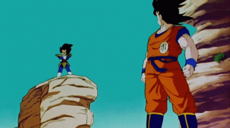 Goku Vs Vegeta Super Kamehameha GIF