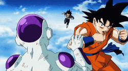 Goku Vs Vegeta Vs Frieza GIF