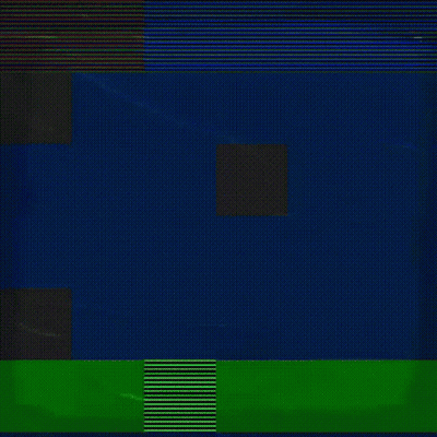 Gol Word On Green And Blue GIF
