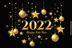 Gold 2022 Happy New Year