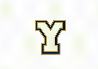 Gold And Blue Logo With Letter Y GIF