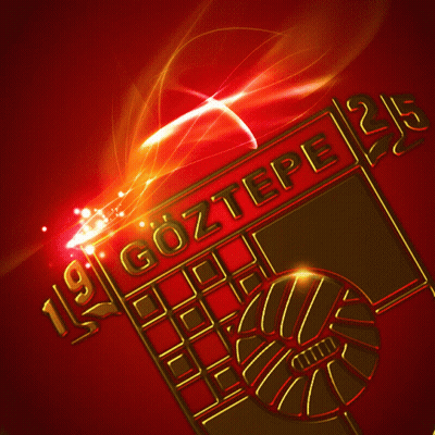 Gold And Red Göztepe Logo GIF