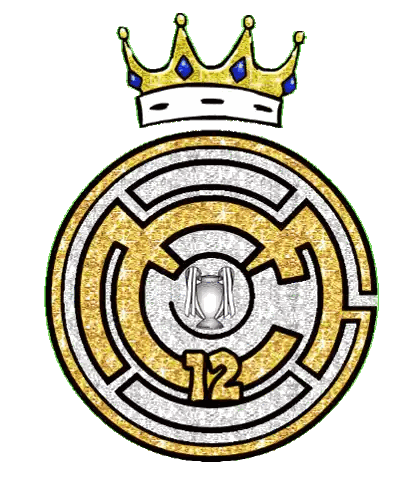 Gold And Silver Logo With Crown Sticker