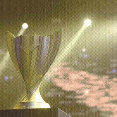 Gold And Silver Trophy With Star GIF