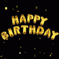 Gold Animated Happy Birthday