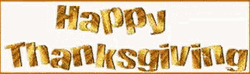 Gold Animated Happy Thanksgiving GIF