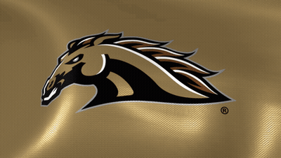 Gold Background With Horse Head And R GIF