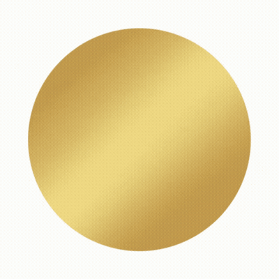 Gold Circle Saying Follow M GIF