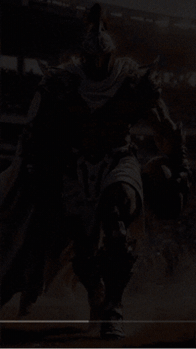 Gold Coast Titans Poster Muscular Gladiator Holding Football GIF