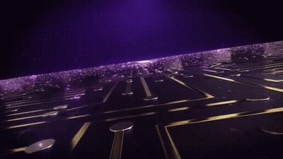 Gold Coin With Letter I Floating GIF