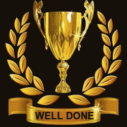 Gold Cup Award Well Done  GIF