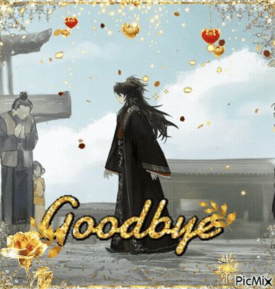 Gold Goodbye GIF