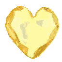 Gold Heart Balloon Sticker