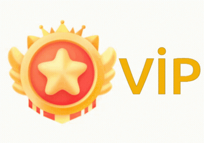 Gold Medal With Red Star And VIP GIF