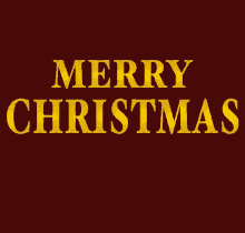 Gold Merry Christmas Greeting GIF