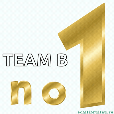 Gold Number Team B No.1 GIF