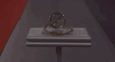 Gold Object With Yellow Light GIF