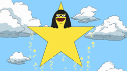 Gold Star Flying Tina Belcher GIF
