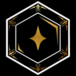 Gold Star Gem Geometric Logo GIF