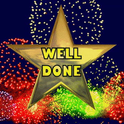 Gold Star Well Done GIF