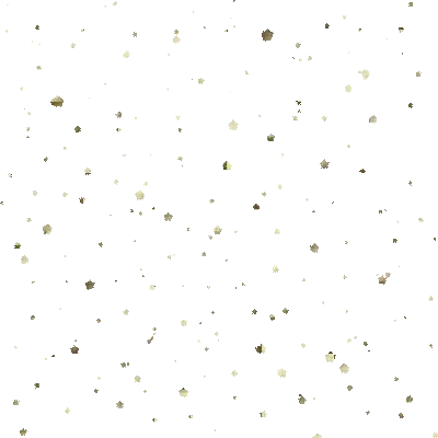 Gold Stars And Leaves Sticker