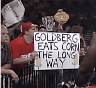 Goldberg Eating Corn Sign GIF