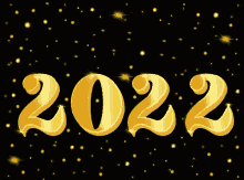 Golden 2022 Happy Wealthy Wishful
