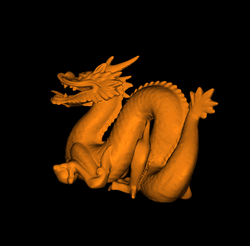 Golden Dragon Cartoon Spinning