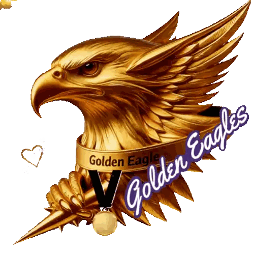 Golden Eagle Logo Sticker
